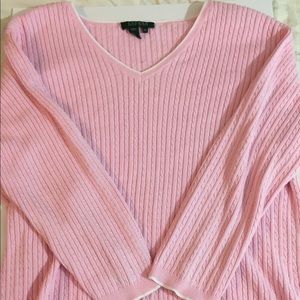 Lauren Ralph Lauren pretty pink sweater XL